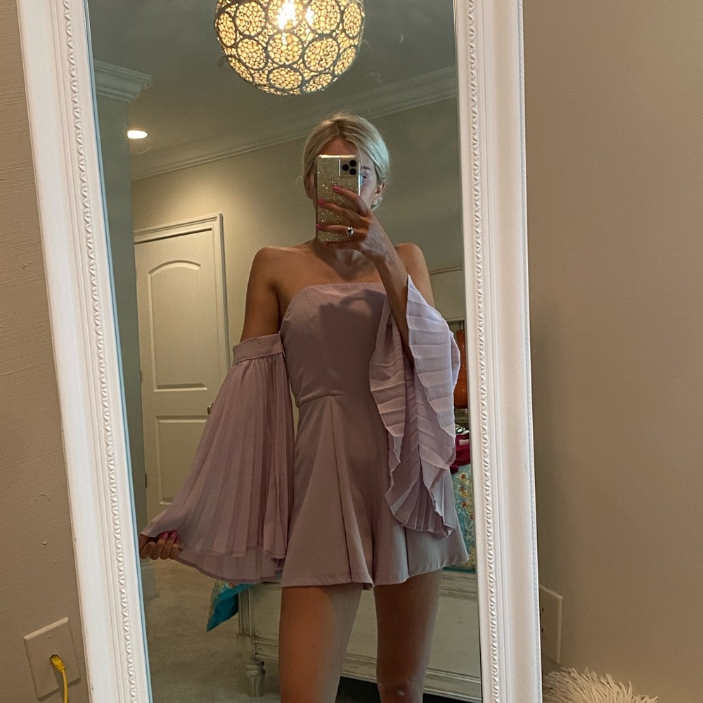 Light purple/ pink boutique romper